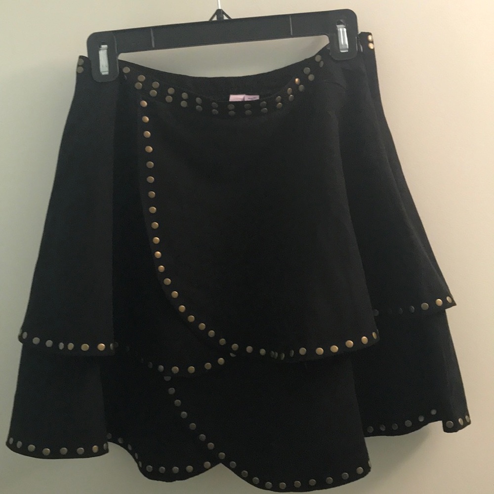 Suede like, layered, above knee, great condition